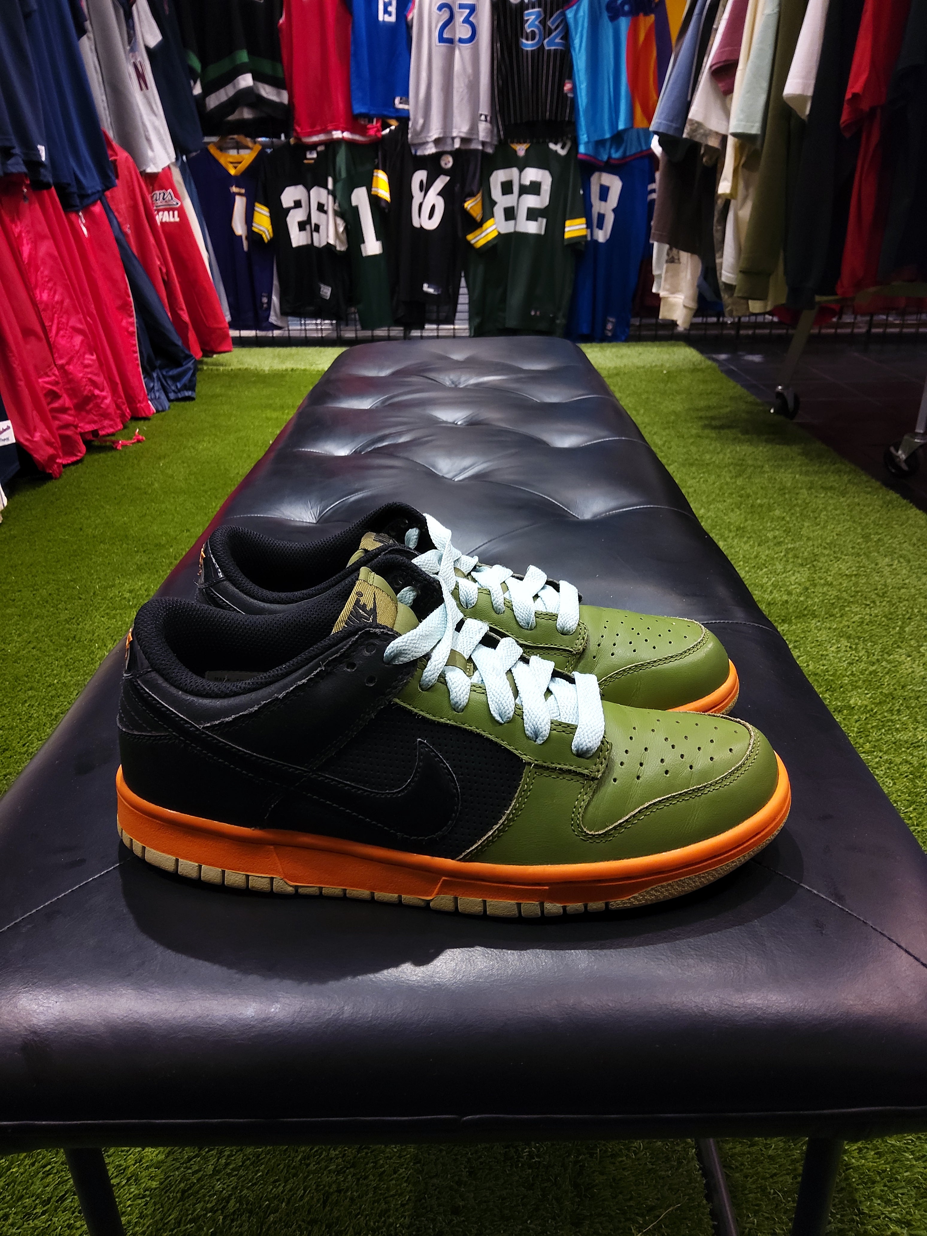 Nike Dunk low green Mandarin size 9 women's shoes