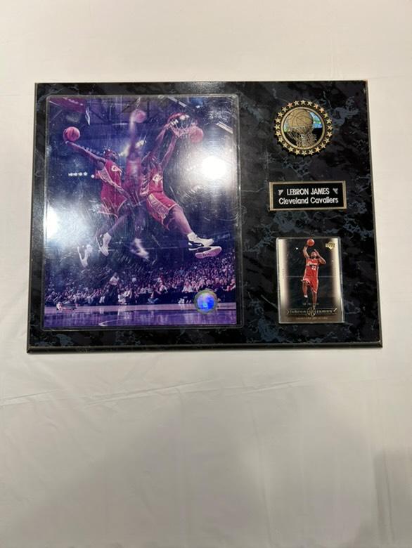 Cavs LeBron James Rookie Plaque