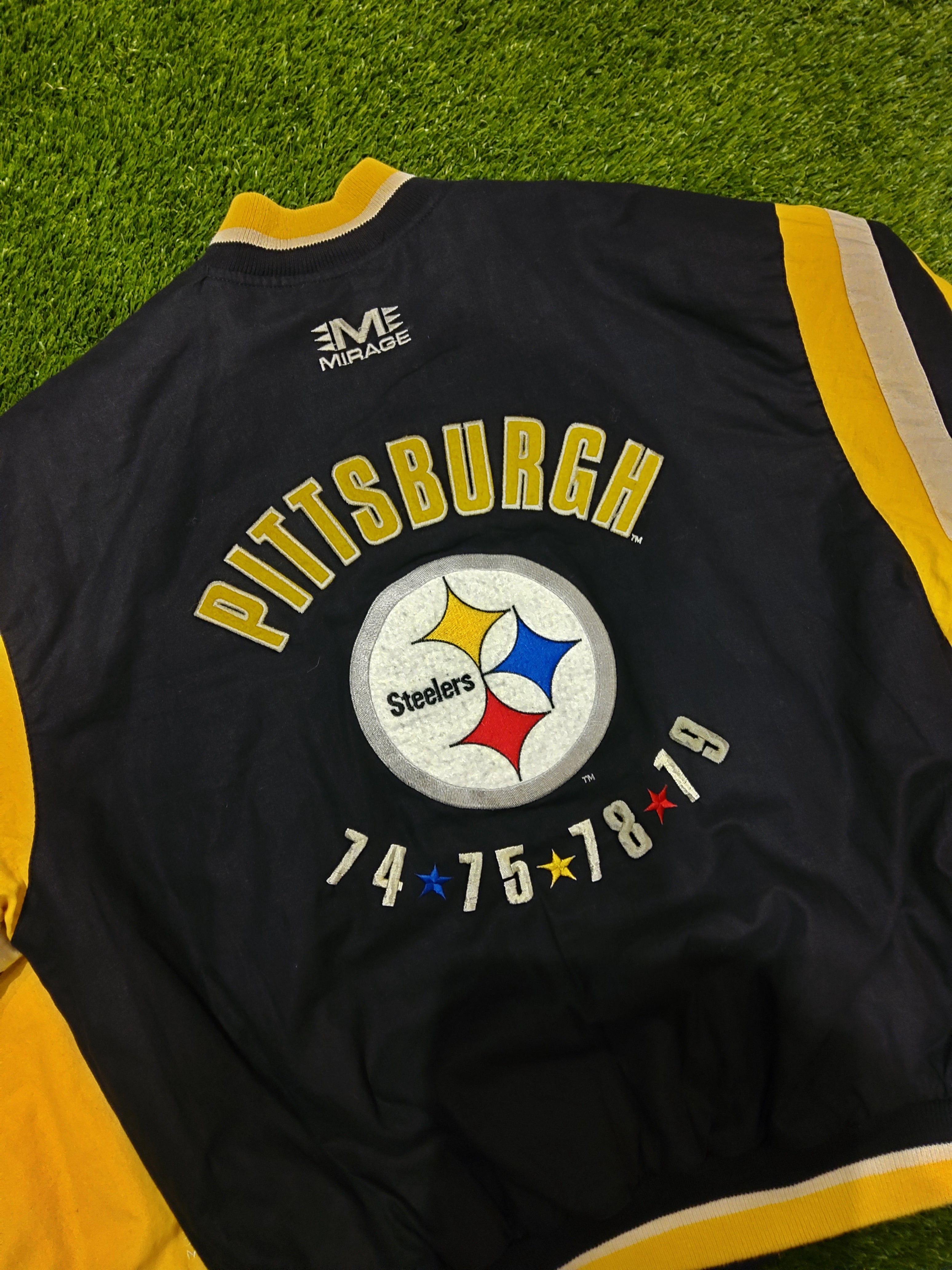 Vintage Mirage Pittsburgh Steelers Championship Jacket Size Medium