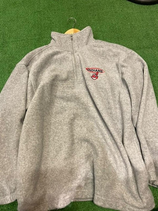 Vintage Cleveland Indians Fleece Zip Up Size XL