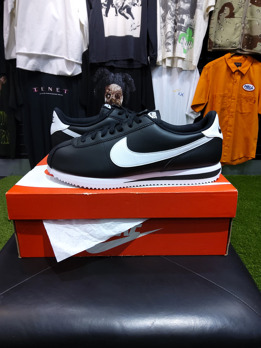 Nike Cortez Black White Size 10.5 Men's Shoes