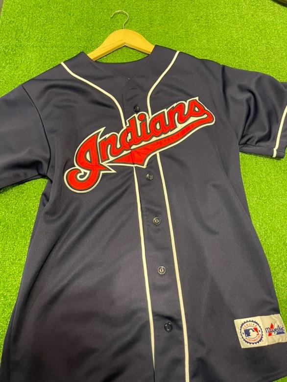 Vintage Cleveland Indians Majestic Stitched Jersey Size Large