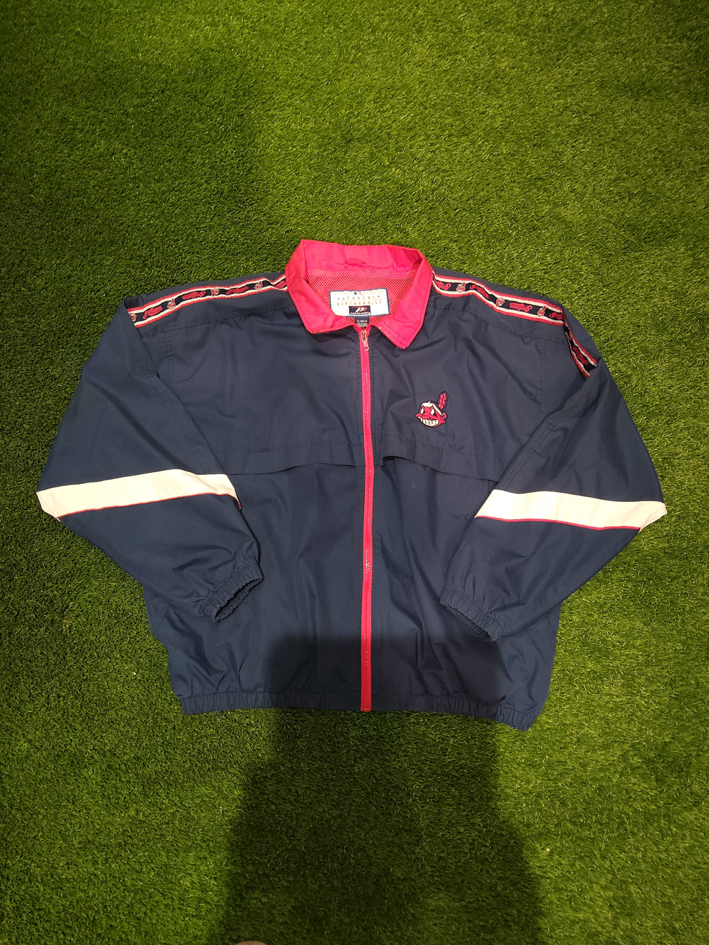 Vintage Pro Player Cleveland Indians Baseball Jacket Size XL Men's