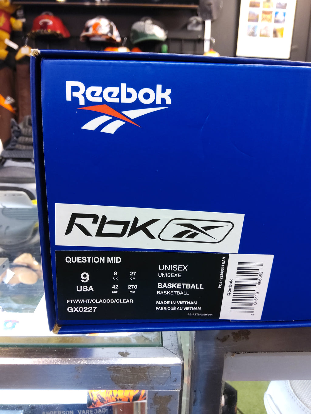 Reebok Question Allen Iverson Blue Toe Size 9 Men's Shoes
