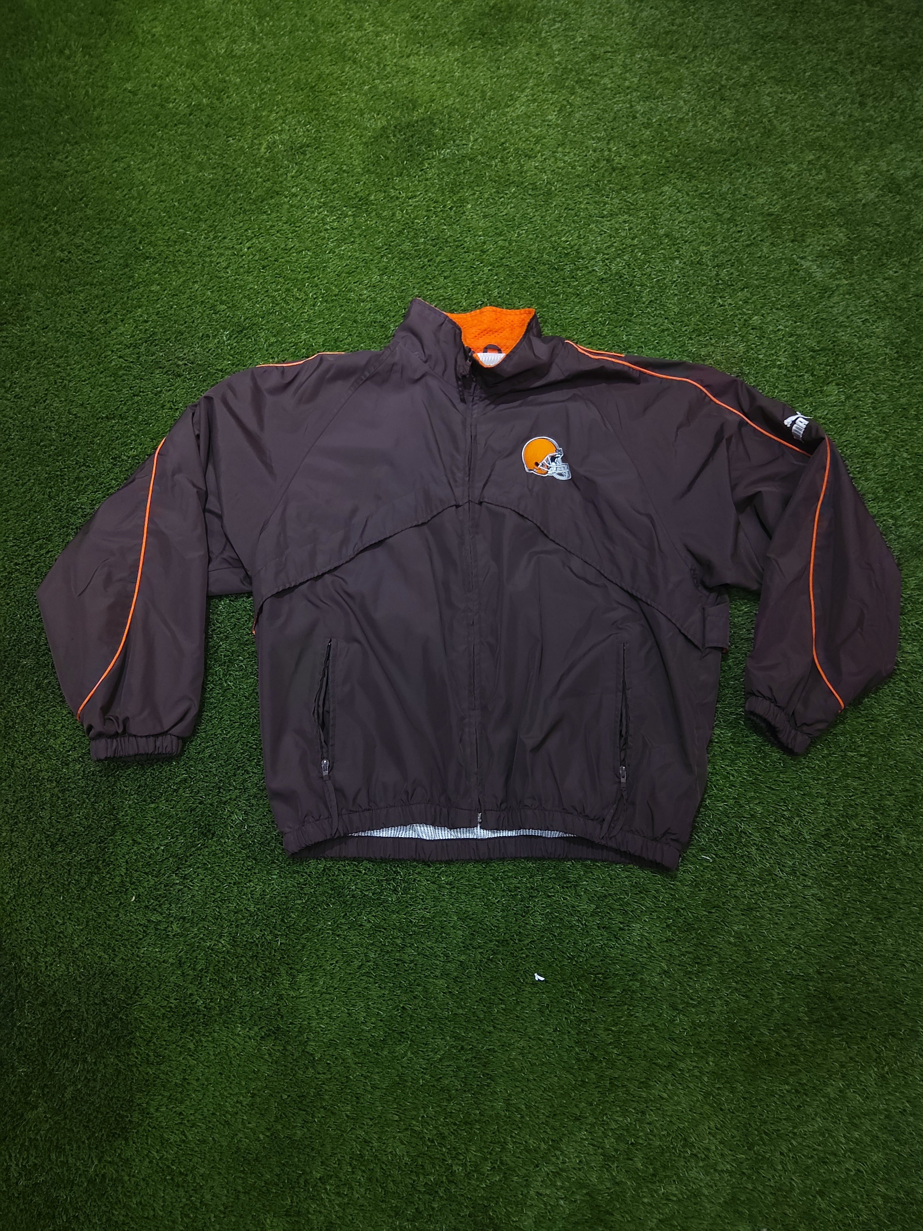 Puma Cleveland Browns Windbreaker Jacket Size XL Men's