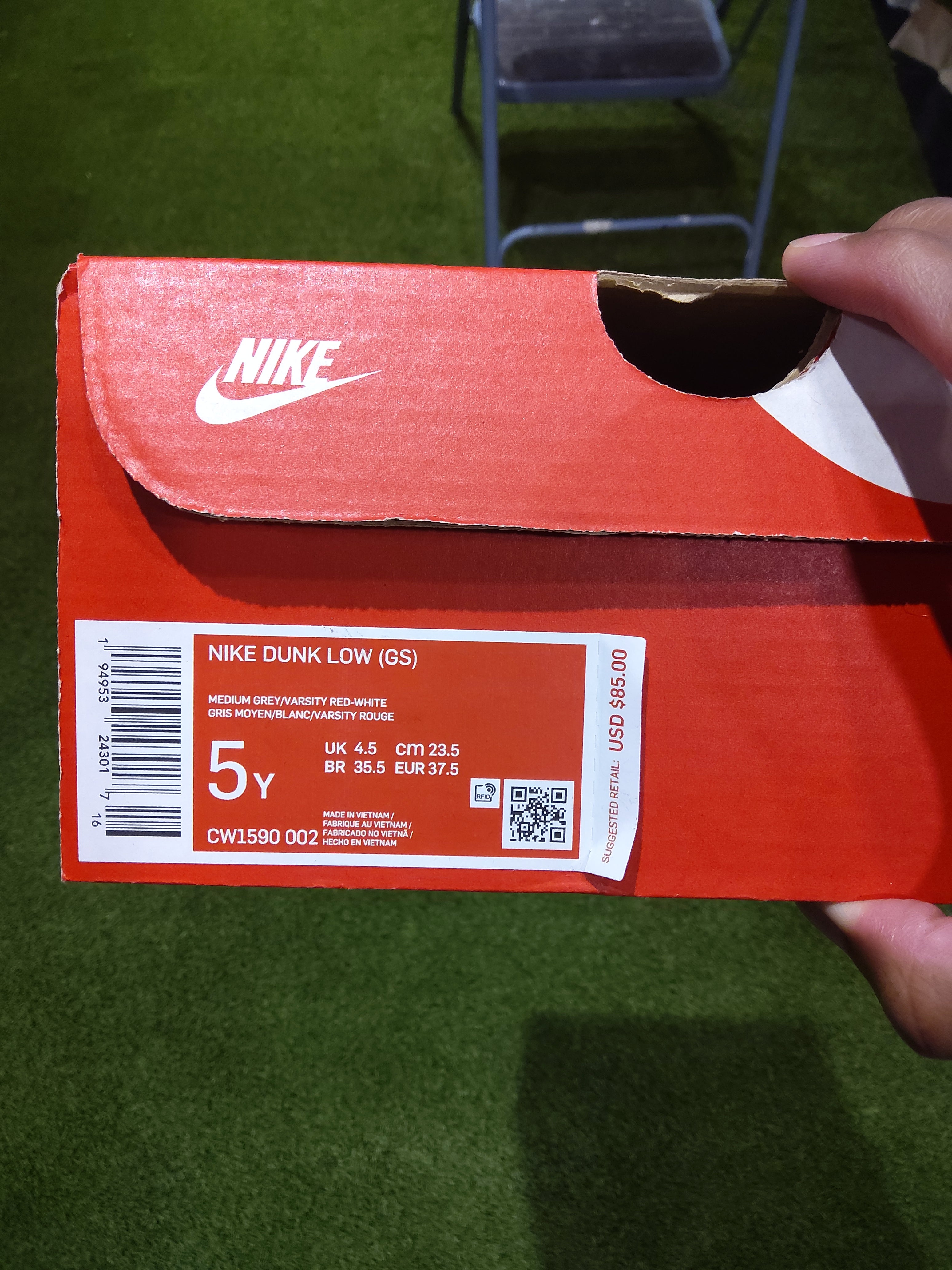 Nike Dunk Low UNLV Size 5y Grade School Shoes