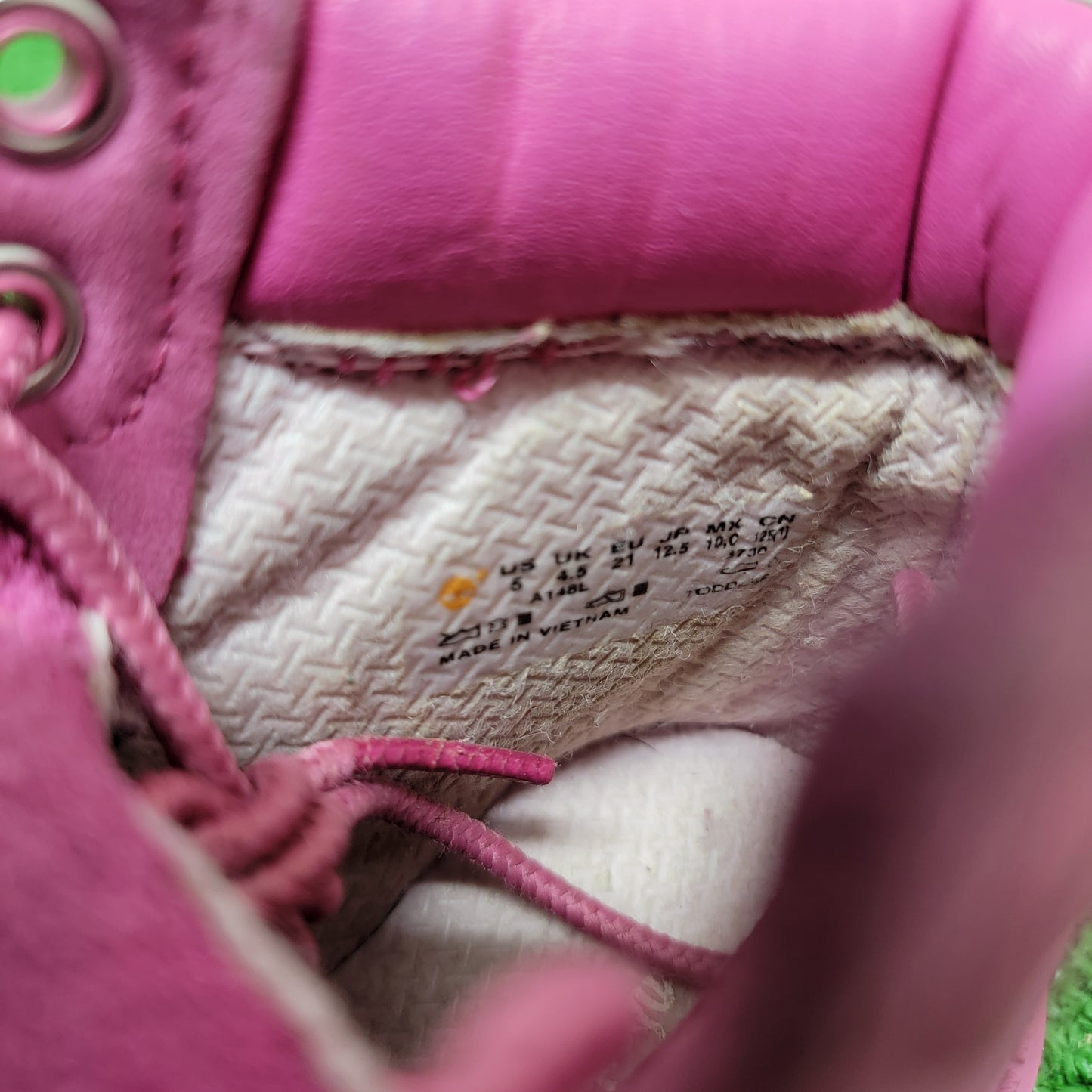 Girls Timberland Boots Toddler Size 5C Pink
