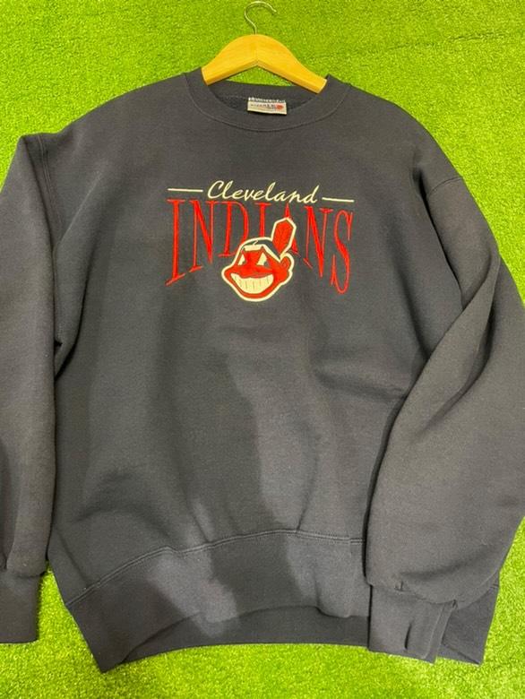 Vintage Cleveland Indians Chalk Line Crew Neck Size Medium