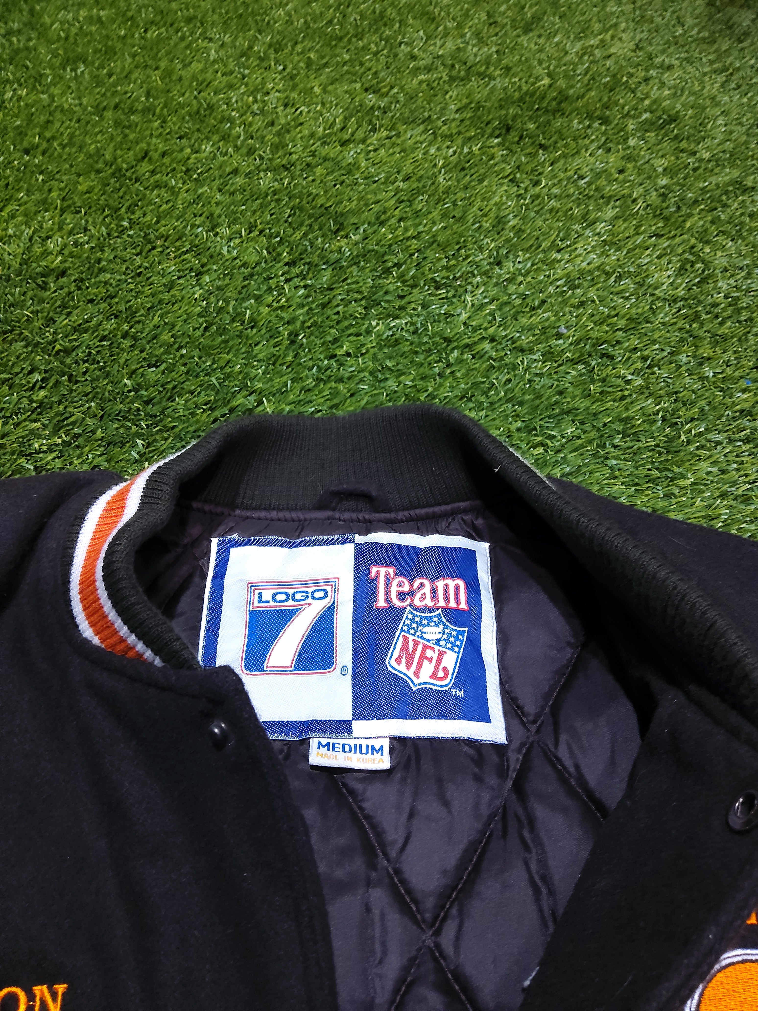 Vintage Logo 7 Cleveland Browns Wool Varsity Coat Size Medium