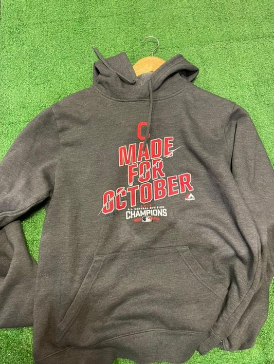 Vintage Cleveland Indians Made for October Hoodie Size Medium