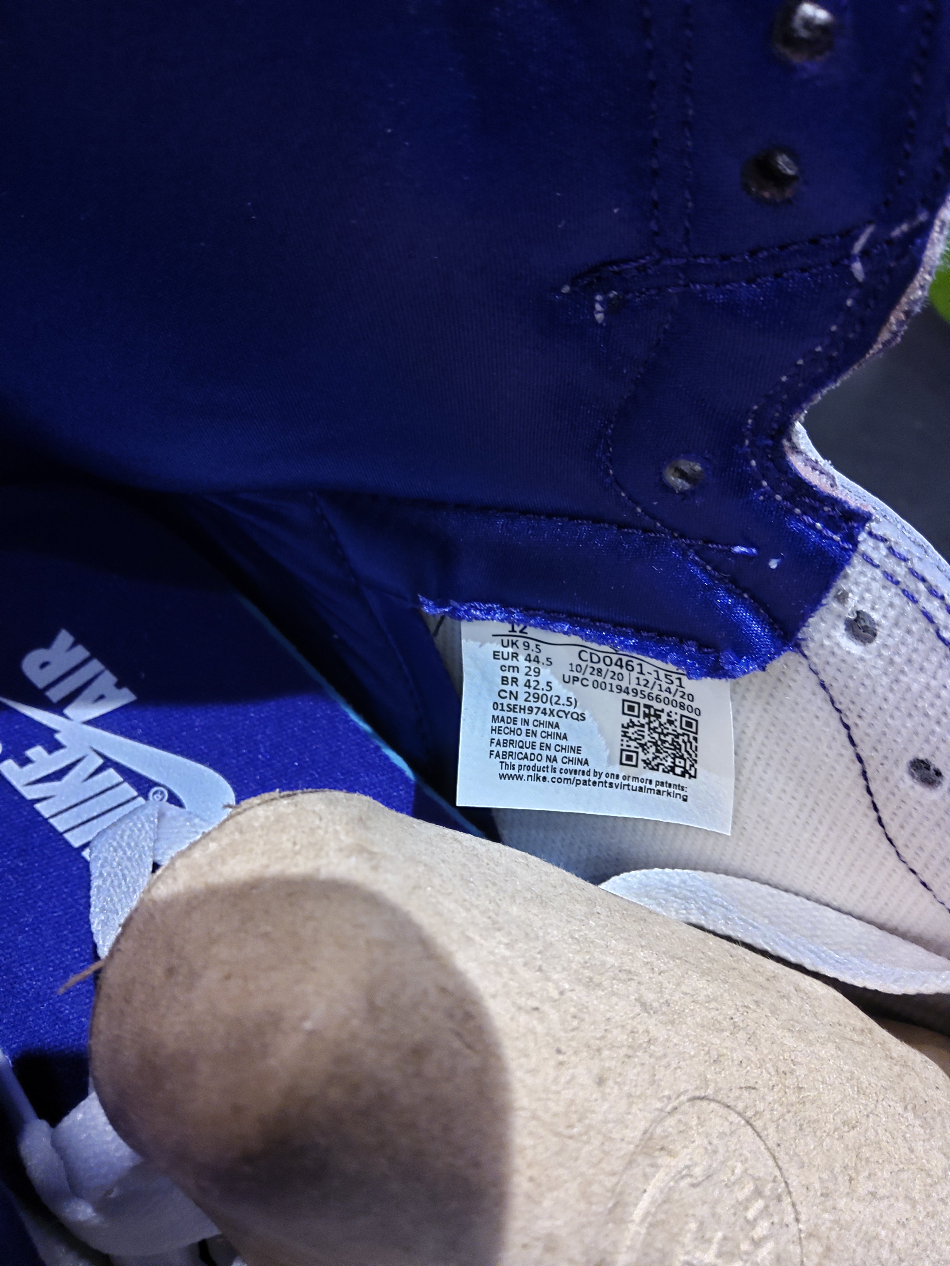 Air Jordan 1 High Court Purple Size 12 Women's Shoes