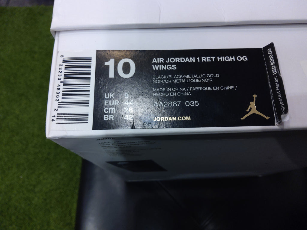 Air Jordan 1 High Wings Size 10 Men Shoes