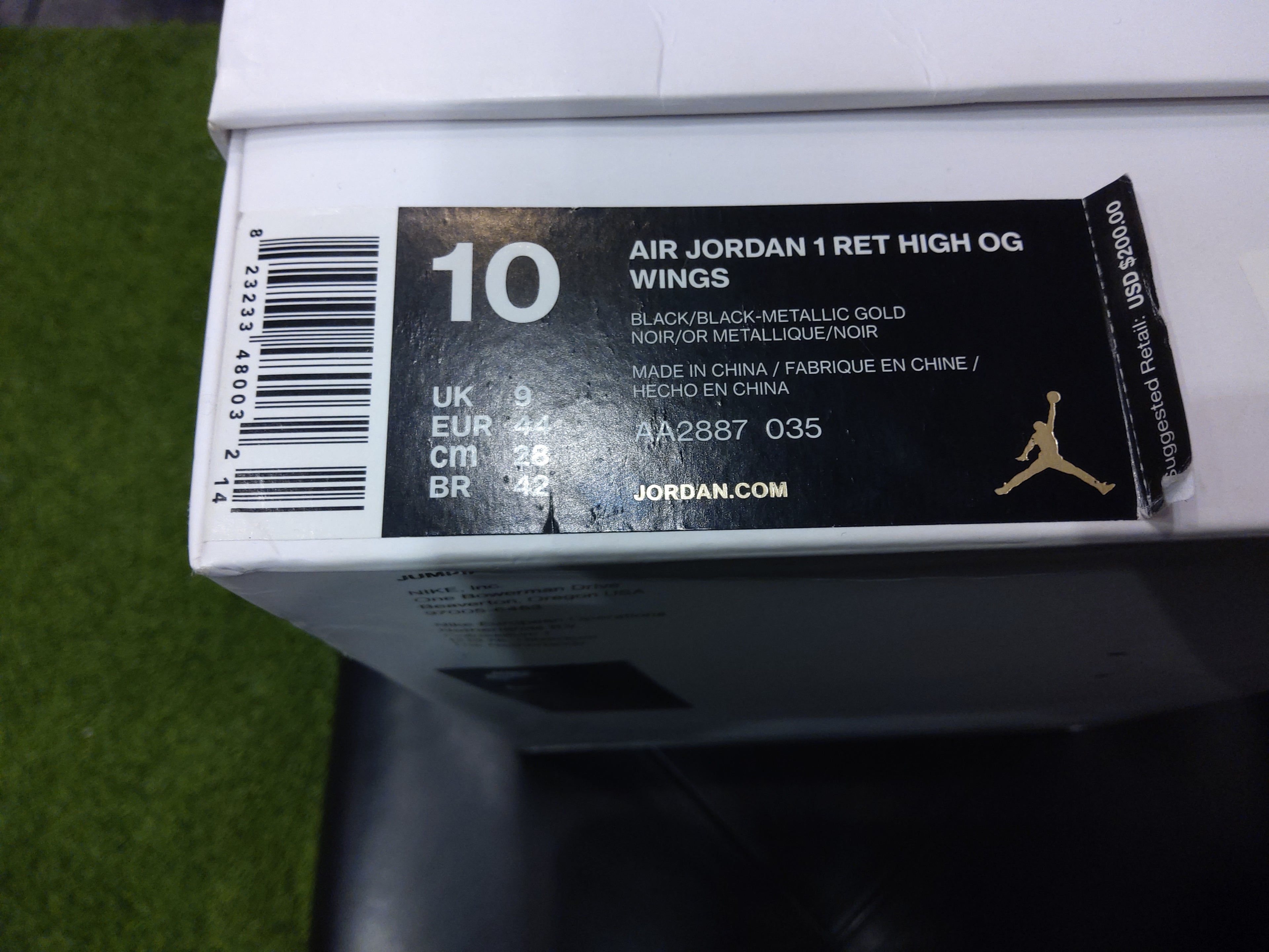 Air Jordan 1 High Wings Size 10 Men Shoes