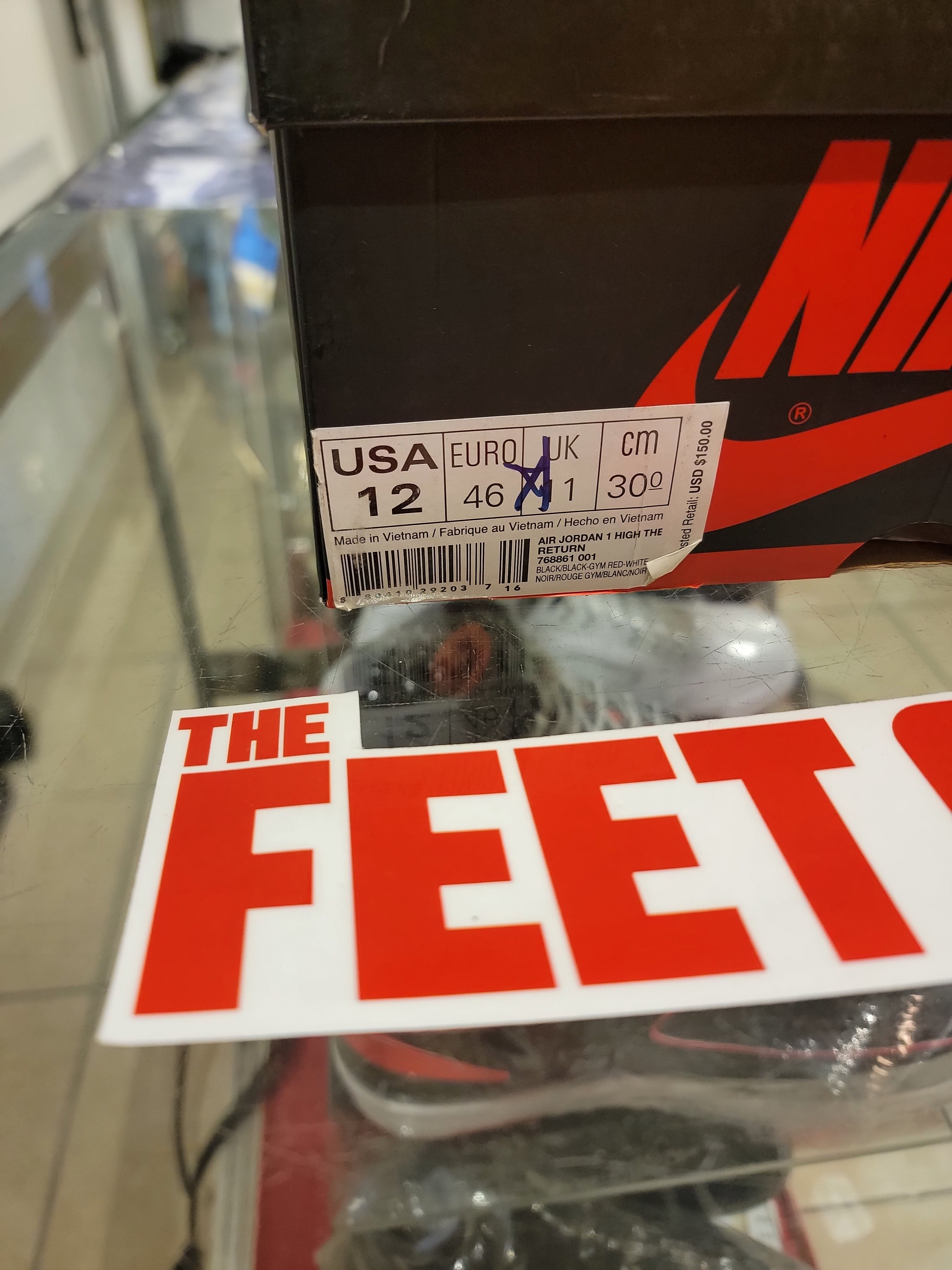 Nike Air Jordan 1 The Return Men Shoes size 12