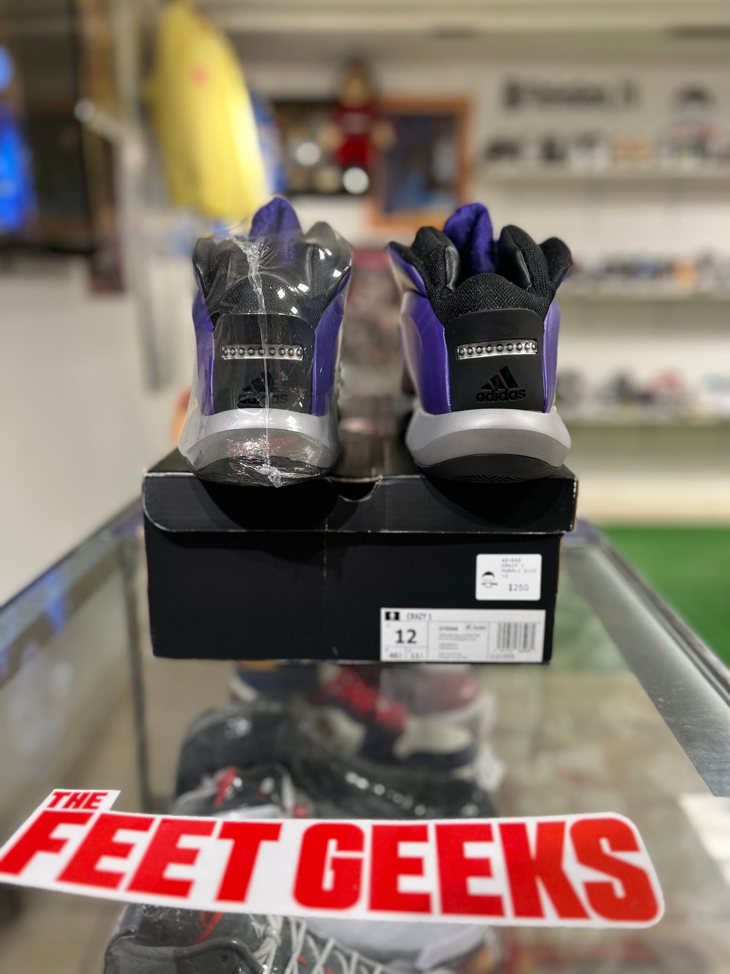 Adidas crazy 1 purple men’s shoe new