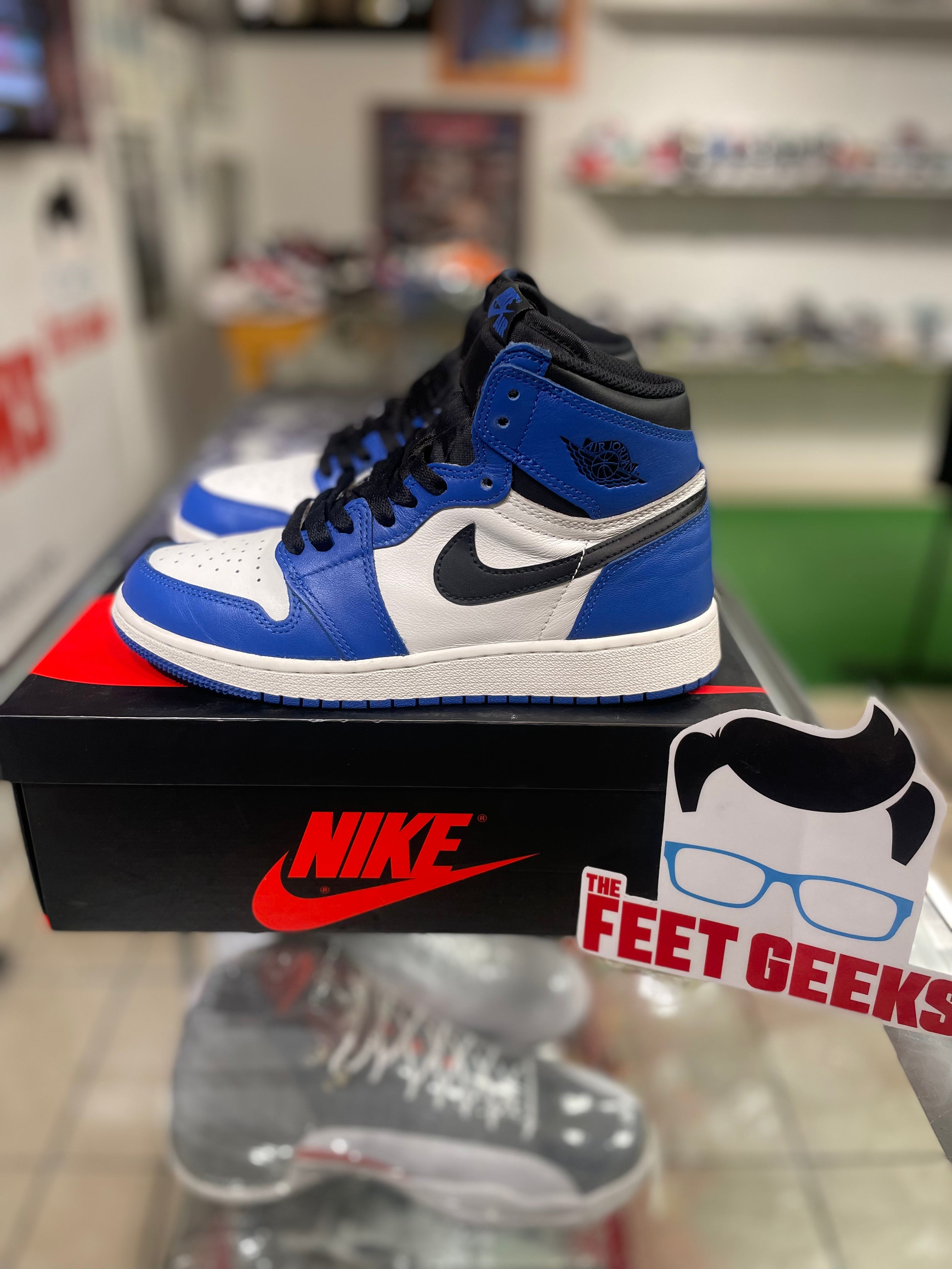 Pre owned air Jordan 1 high retro game Royal gs shoe