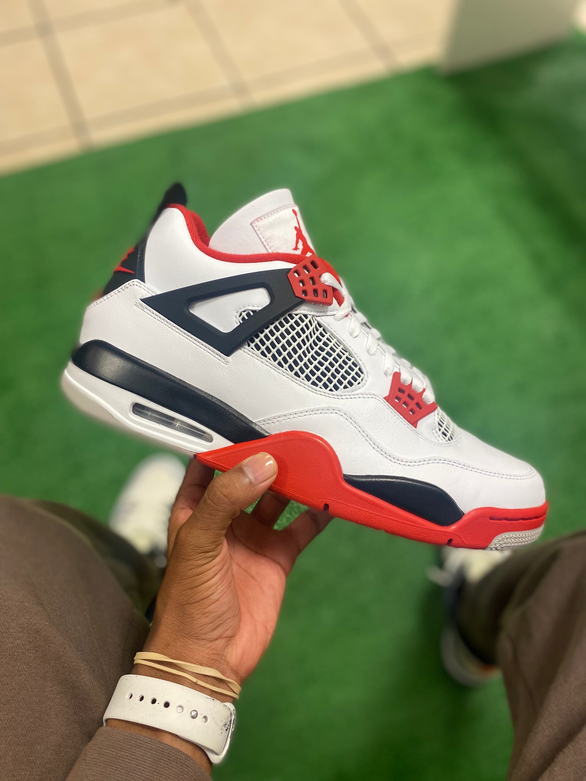 Air Jordan 4 Fire Red Retro 2020 Men Shoes New With Box 8