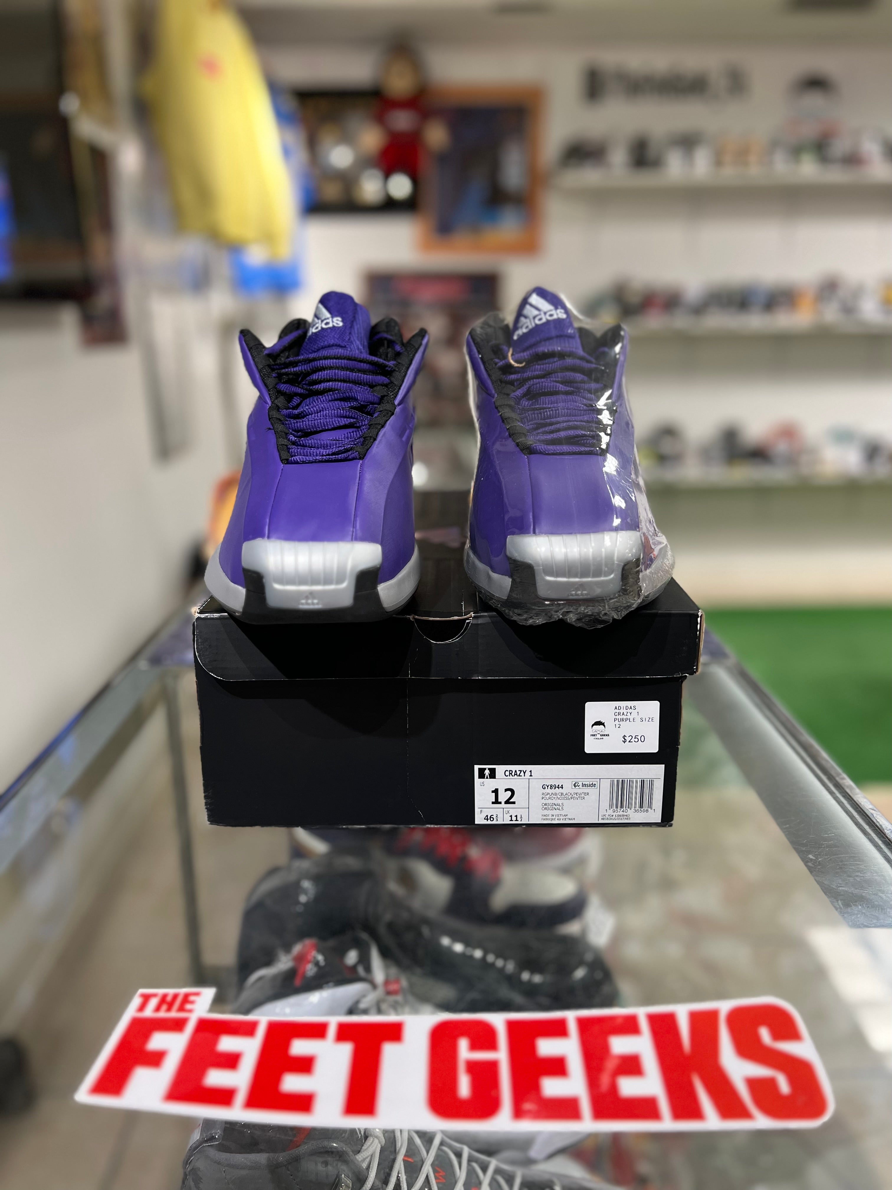 Adidas Crazy 1 Kobe Purple Size 12 Men’s Shoes